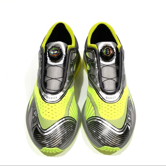 GUCCI Ultrapace R Sneakers -Yellow / Grey -Men’s US 9 -NEW - Picture 5 of 10